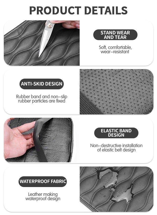Car Center Console Cover, Memory Foam Car Armrest Cushion, Black Auto Arm Rest Pad, Leather Arm Rest Covering Car, Hand Rest Pillow, Car Armrest Seat Box Cover Protector, Automotive  Interior - Image 4