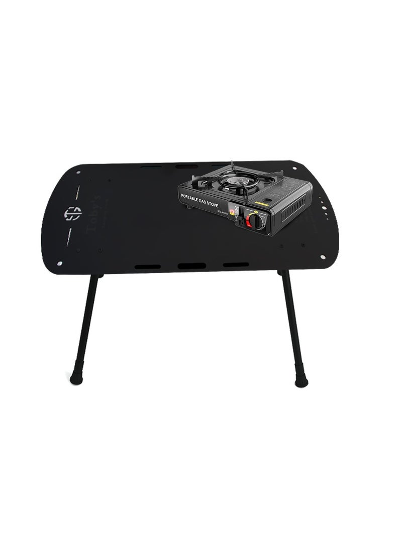 توبيز موقد غاز تخييم محمول 2900 واط من توبـي مع طاولة ألومنيوم قابلة للطي وخفيفة الوزن، دعم ثابت وسهلة الحمل للنزهات والتنزه والطهي الخارجي - Image 1