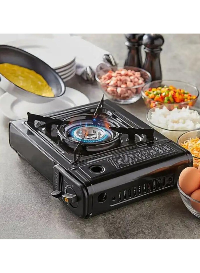 توبيز موقد غاز تخييم محمول 2900 واط من توبـي مع طاولة ألومنيوم قابلة للطي وخفيفة الوزن، دعم ثابت وسهلة الحمل للنزهات والتنزه والطهي الخارجي - Image 5