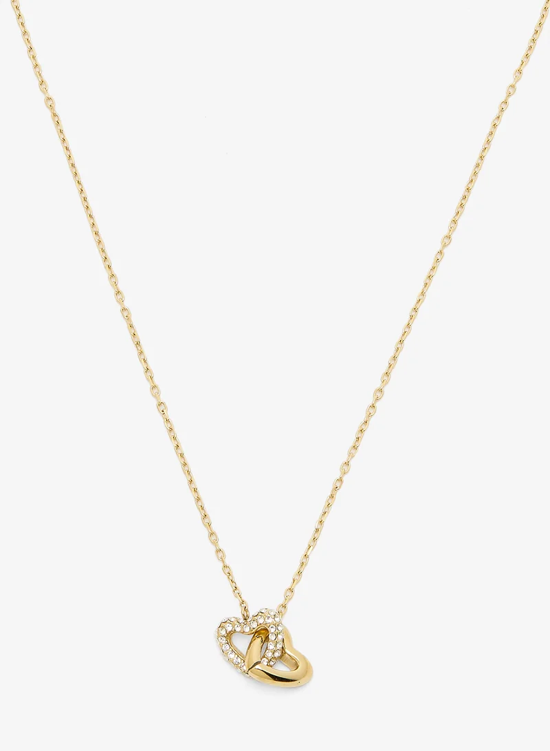 GUESS Heart Links Chain Necklace