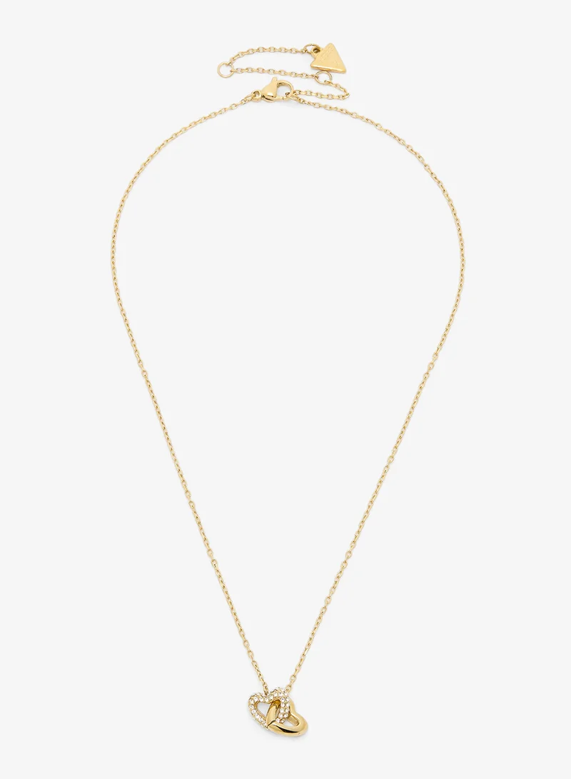 GUESS Heart Links Chain Necklace