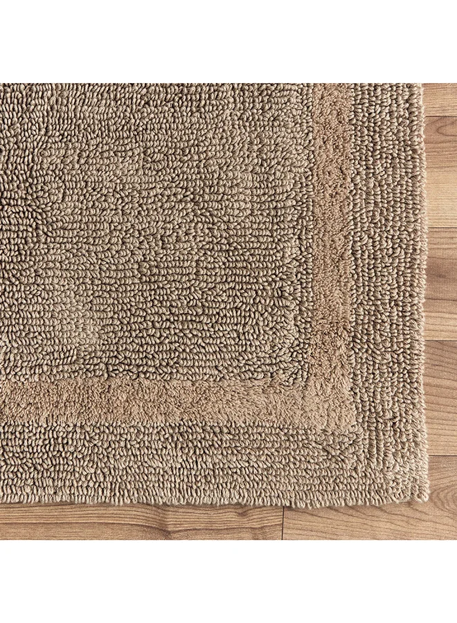 هوم بوكس مفروش حمام قطن كبير قابل للعكس 120 × 60 سم