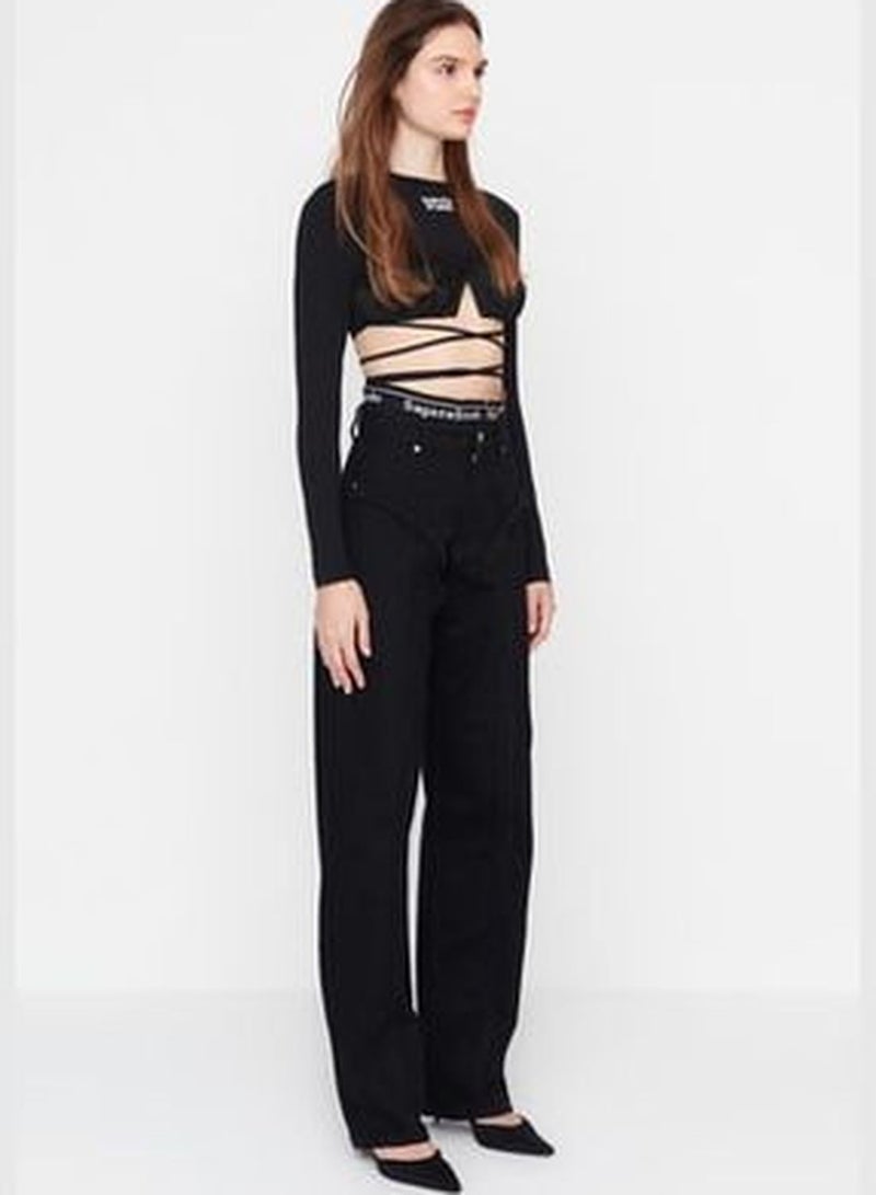 trendyol Black Wide Leg Jeans - Image 5