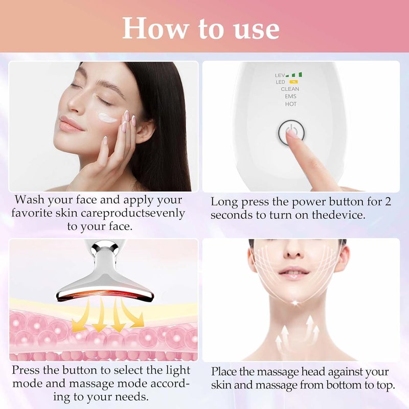 erdnretl 7 Colors LED Facial Massager for Skin Care - Image 4