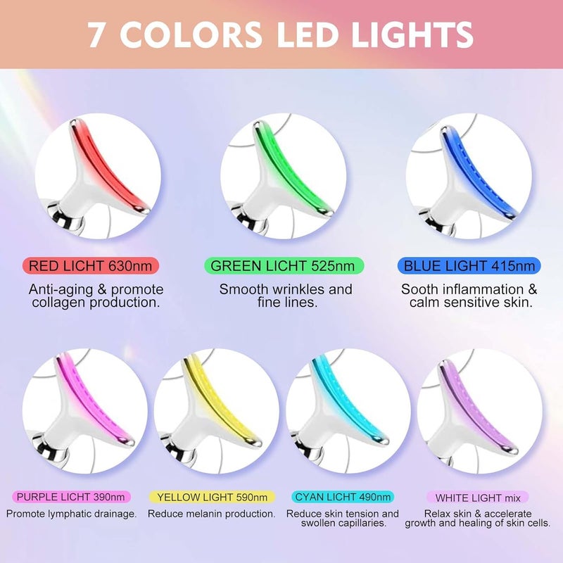 erdnretl 7 Colors LED Facial Massager for Skin Care - Image 2