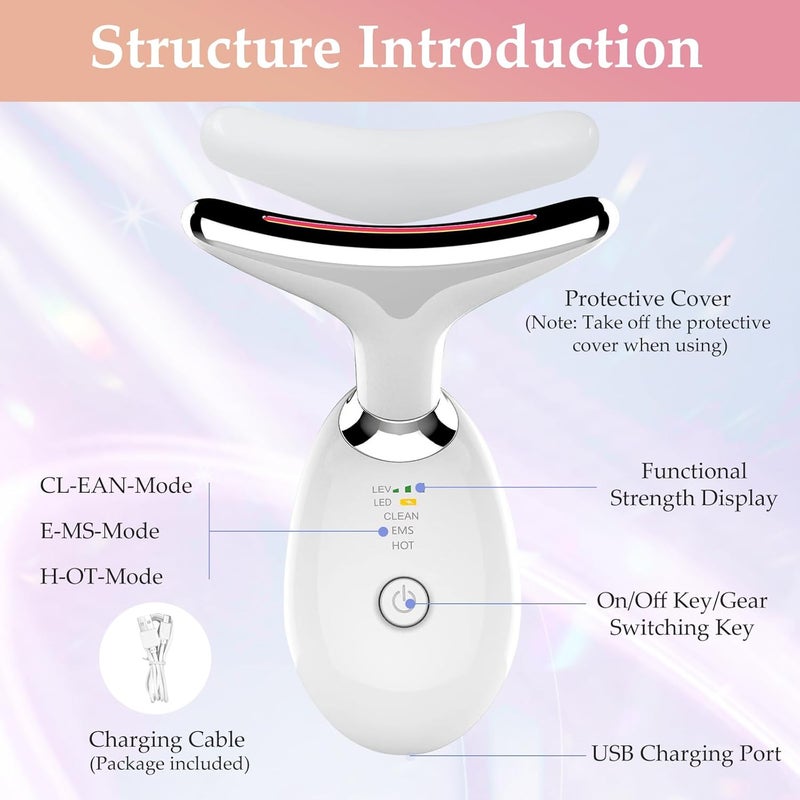 erdnretl 7 Colors LED Facial Massager for Skin Care - Image 3