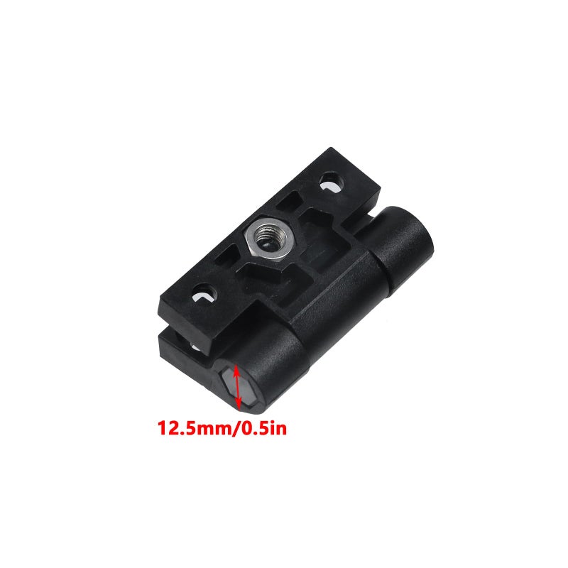 Antrader 10 Pack 43Mmx36Mm 4 Countersunk Holes Plastic Adjustable Torque Position Control E6-10-301-20 Series Hinge Black Door Hinges - Image 3