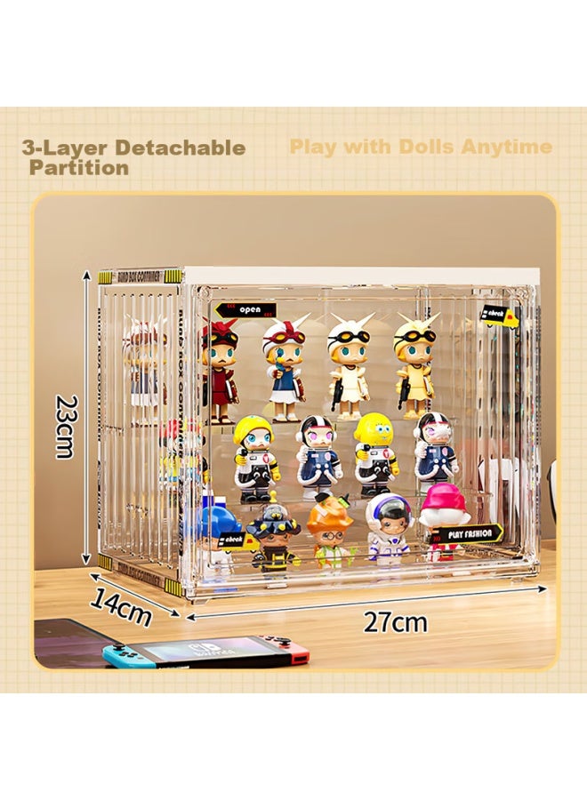 Quanpinwu Blind Box, Labubu Dust-proof Display Stand, Lego Bar, Pop Mart Toys, Transparent Storage Box, Ornament Cabinet - Image 2