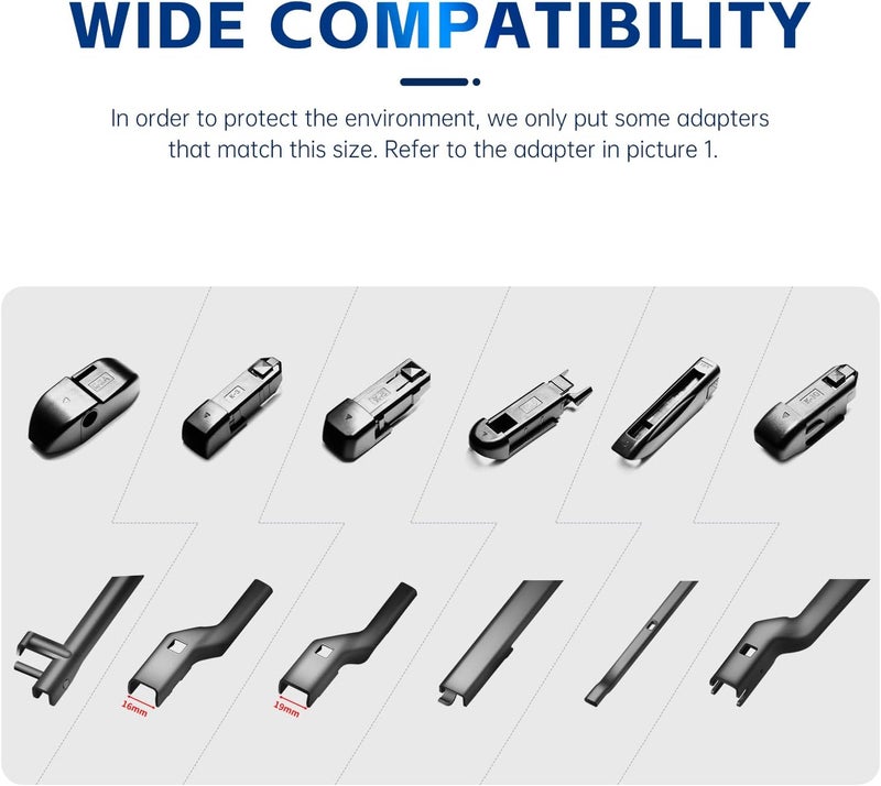 DYNOELS Windshield Wipers Set for Honda Civic and HR-V - Image 5