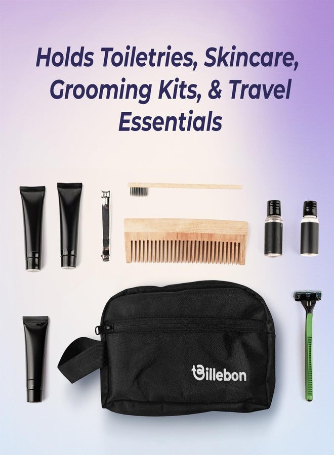 Billebon Toiletry Bag Travel Men Women, Spacious Organizer Multiple Compartments Zipper Closure, Durable Cosmetic Grooming Pouch Toiletries Skincare Accessories Kit 24cm - Image 3