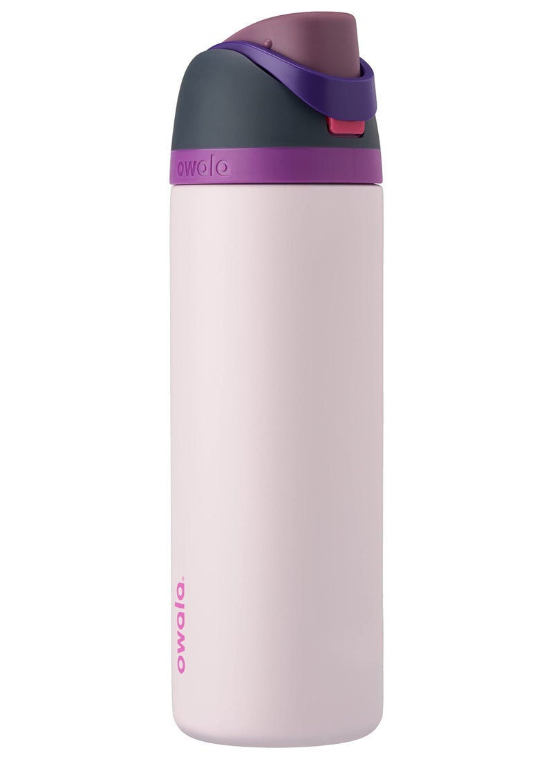 Owala - Owala FreeSip Insulated Stainless Steel Water Bottle with Straw for Sports, Travel, and School BPA-Free Sports Water Bottle, 40 oz, Dreamy Field - Image 1