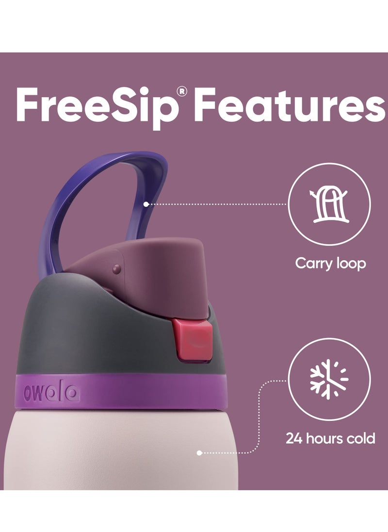 Owala - Owala FreeSip Insulated Stainless Steel Water Bottle with Straw for Sports, Travel, and School BPA-Free Sports Water Bottle, 40 oz, Dreamy Field - Image 1
