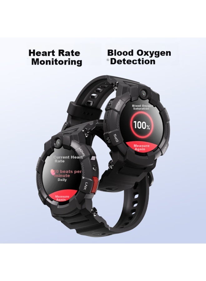 Xiaoxun Junior High School Student Phone Watch Youth Sports Watch Student Heart Rate Blood Oxygen Video Call Can Be Positioned Independently Insert Card 8-16 Years Old S6c - Image 4