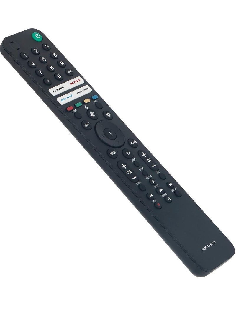PopZa Replacement Voice Remote Control RMF-TX520U Compatible with Sony OLED 4K HD HDR TV KD-32W830K KD-43X80J KD-43X85J KD-50X80J KD-50X85J KD-55X75K KD-55X80CJ KD-55X80J KD-55X85J KD-55X85J KD-65X75K KD-65X80CJ with battery - Image 3