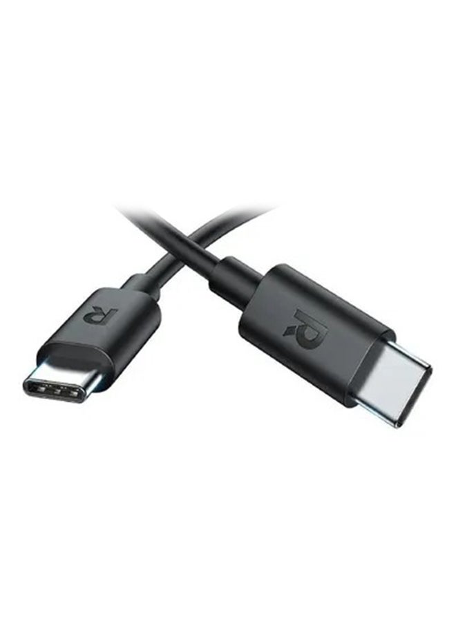 RAVPOWER Type-C To Type-C Charging Cable 2M Black - Image 1