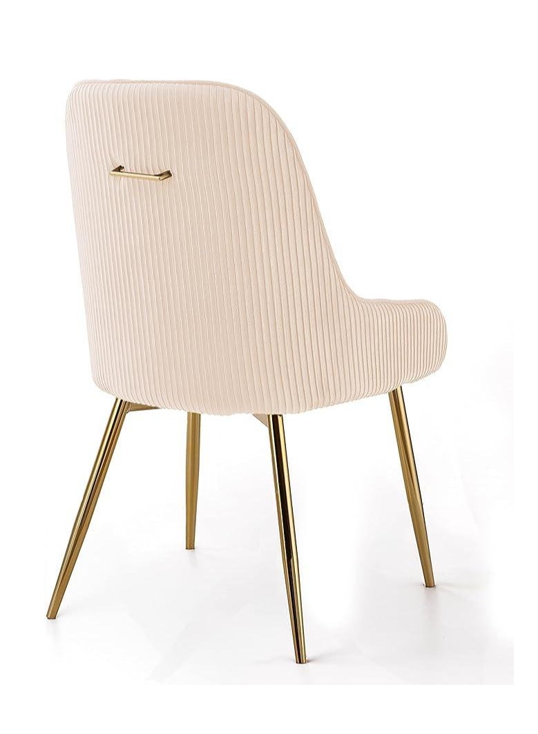 Wooden Twist Wooden Twist Echelon Modern Cafe Dining Chair With Metal Legs  - Image 2