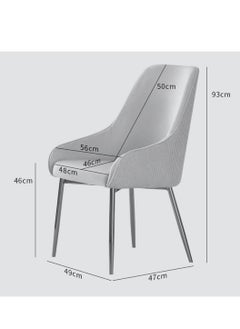 Wooden Twist Wooden Twist Echelon Modern Cafe Dining Chair With Metal Legs  - Image 3