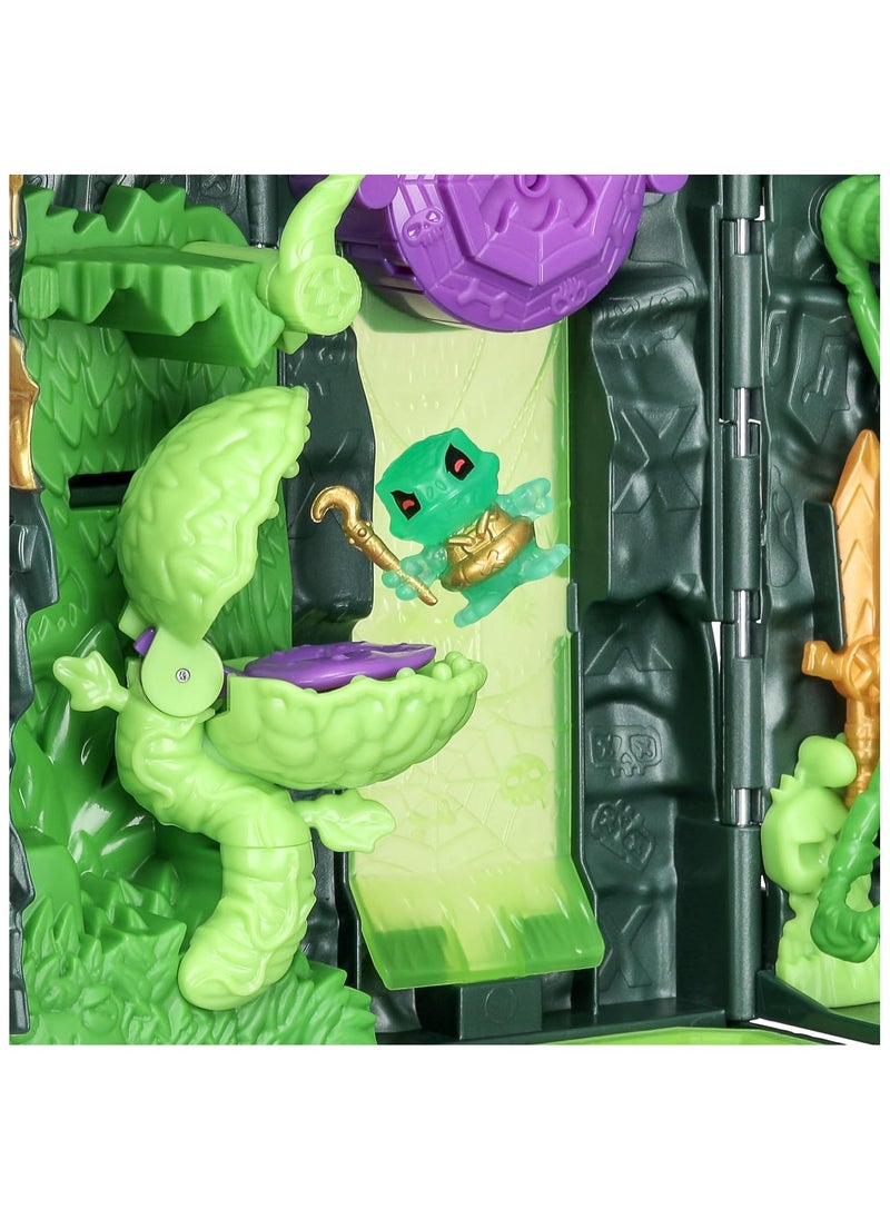 Treasure X Lost Lands Skull Island Swamp Tower Micro Playset, 15 Levels of Adventure  - Image 2