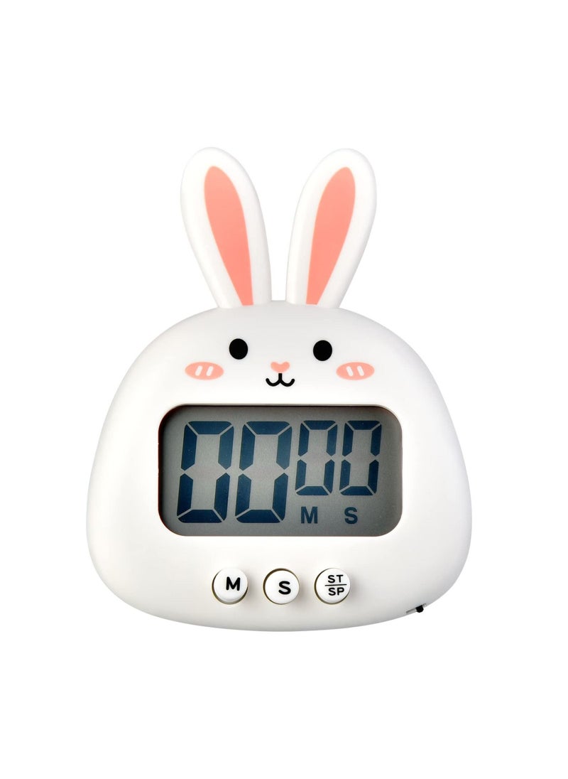 SYOSI - Kitchen Timer, Cute Cartoon Animal Countdown Timer, Digital Cooking Timer with Magnetic, LCD Large-Screen Visual Clock, Hangable Alarm Clock with Stand, for Cooking Bake Sport Game - Image 1