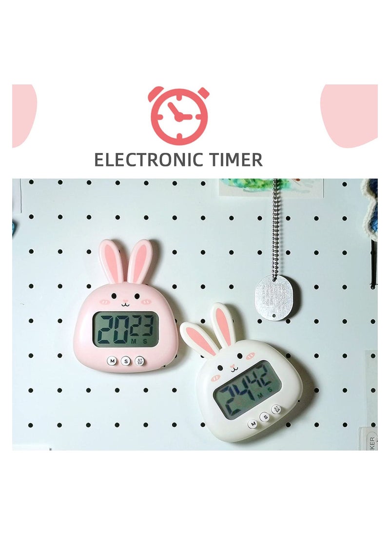SYOSI - Kitchen Timer, Cute Cartoon Animal Countdown Timer, Digital Cooking Timer with Magnetic, LCD Large-Screen Visual Clock, Hangable Alarm Clock with Stand, for Cooking Bake Sport Game - Image 1