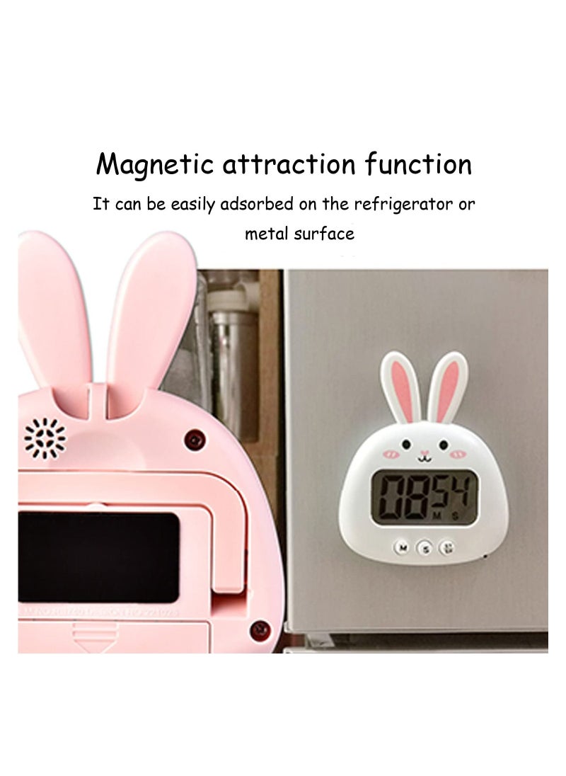 SYOSI - Kitchen Timer, Cute Cartoon Animal Countdown Timer, Digital Cooking Timer with Magnetic, LCD Large-Screen Visual Clock, Hangable Alarm Clock with Stand, for Cooking Bake Sport Game - Image 1