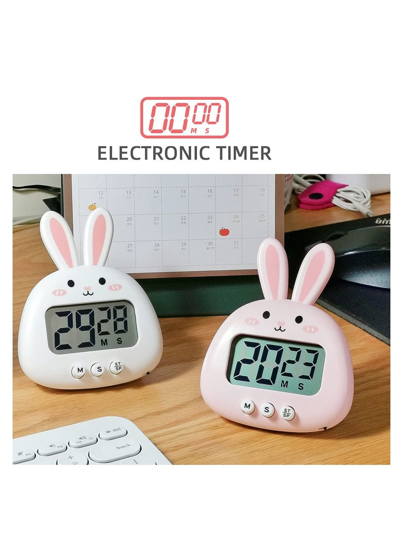 SYOSI - Kitchen Timer, Cute Cartoon Animal Countdown Timer, Digital Cooking Timer with Magnetic, LCD Large-Screen Visual Clock, Hangable Alarm Clock with Stand, for Cooking Bake Sport Game - Image 1