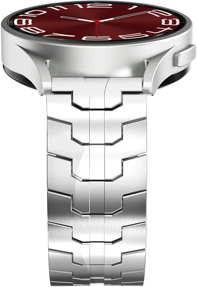 DEALELE Strap Compatible with Samsung Gear S3 / Galaxy Watch 46mm / Galaxy 3 45mm, 22mm 15-Rows Stainless Steel Metal Replacement Bands for Huawei Watch 3/3 Pro / GT3 46mm / GT2 46mm - Image 2