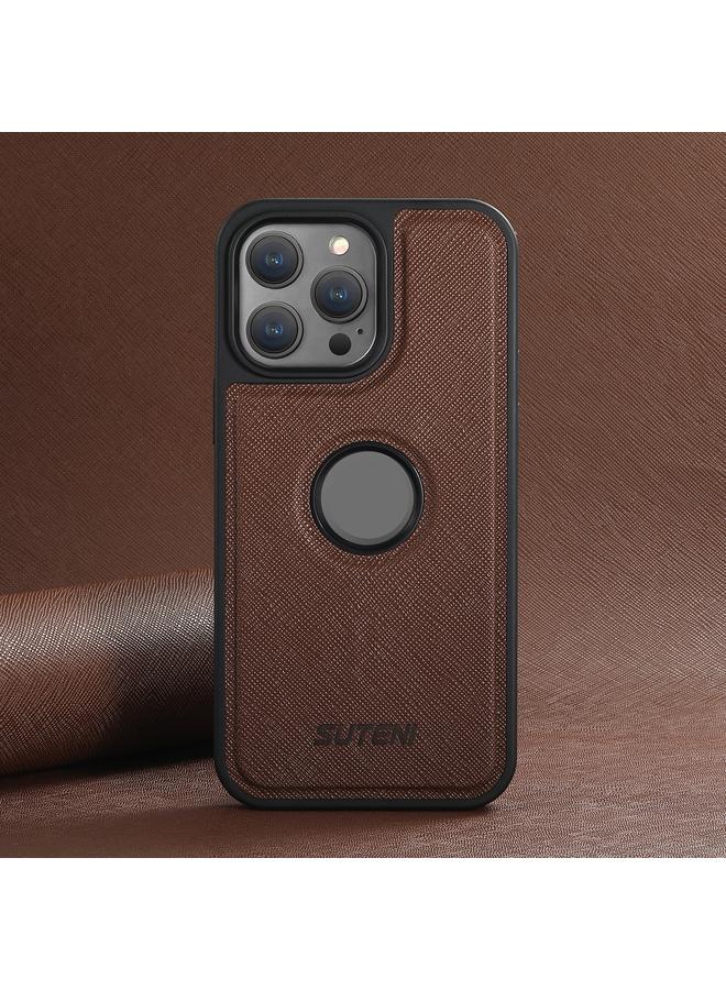 Suteni Case For iPhone 13 Pro G1 Cross Texture MagSafe Phone Case - Image 2