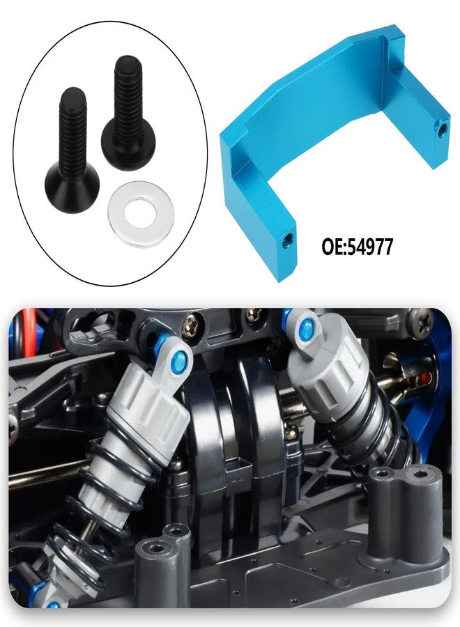LT Easiyl 1PC قاعدة سيرفو من الألمنيوم متوافقة مع هيكل T-Amiya TT-02 OE 54977 سيارة RC حامل سيرفو معدني إطار تركيب سيرفو سيارة RC زرقاء - Image 2