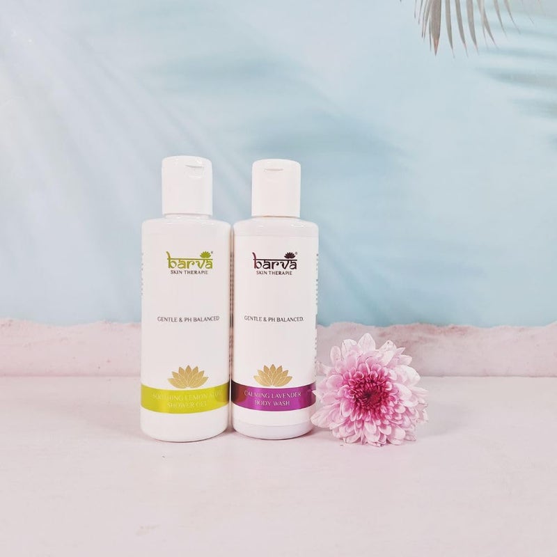 Barva Calming Soothing Lemon Aloe Shower Gel And Lavender Body Wash Relieving Stress for All Skin Types 400 ml - Image 4