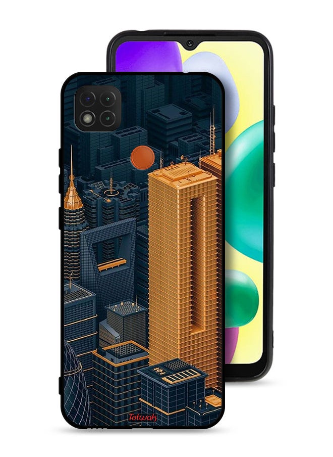 Tolwak Xiaomi Redmi 9C Protective Case Cover Buildings Art  - Image 1