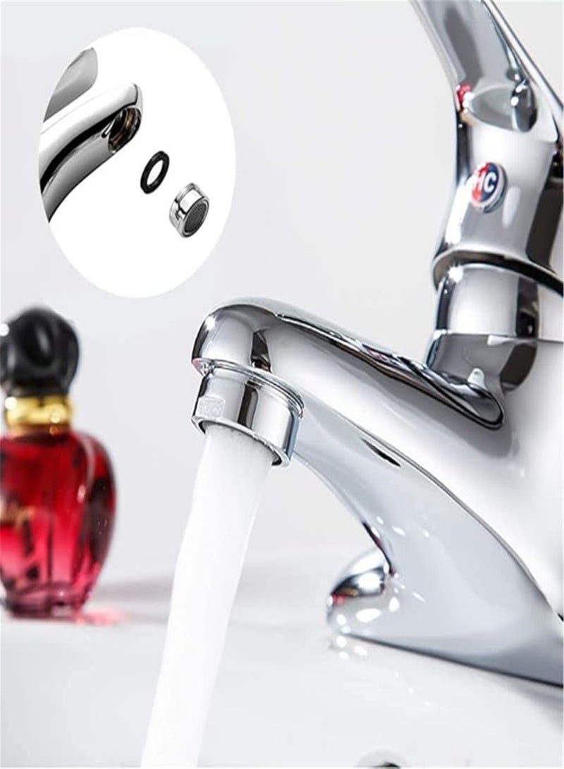 6 Pack Faucet Aerator 2.2 GPM Bathroom Sink Aerator Regular Standard Replacement Parts with Brass Shell 15/16-Inch Male Threads Aerator Faucet Filter with Gasket for Kitchen Bathroom - Image 2