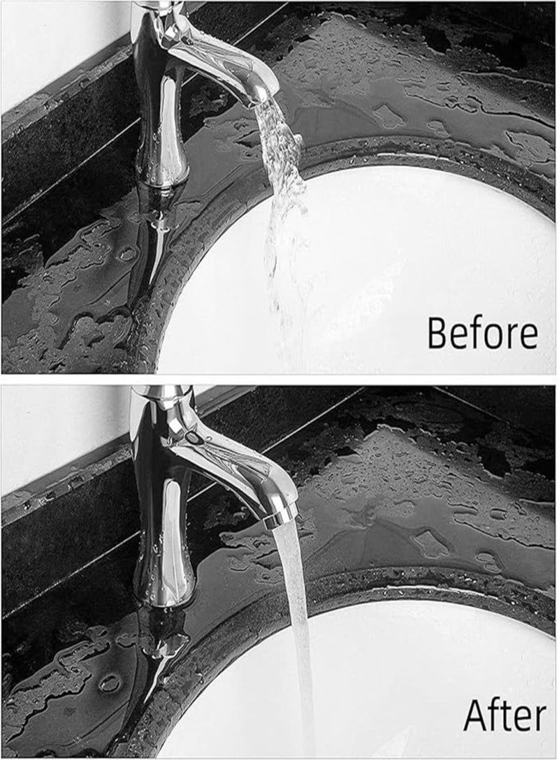 6 Pack Faucet Aerator 2.2 GPM Bathroom Sink Aerator Regular Standard Replacement Parts with Brass Shell 15/16-Inch Male Threads Aerator Faucet Filter with Gasket for Kitchen Bathroom - Image 3