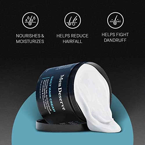 Men Deserve Combo of Daily Hair Cream with Hair Styling Cream Strong Hold - Image 5