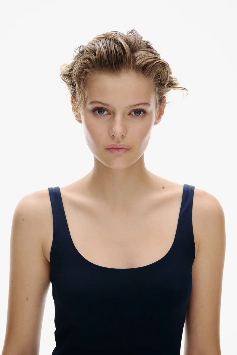 H&M Sleeveless microfibre dress