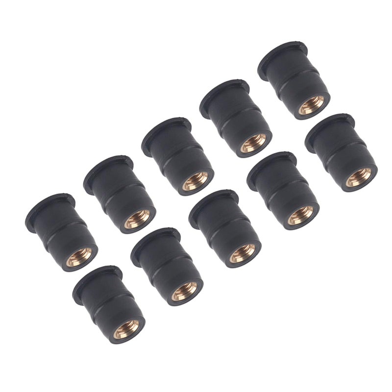 Rubber Well Nuts Kit 10 Pcs M5 Metric For Windshield Mounting Polaris ATV - Image 4