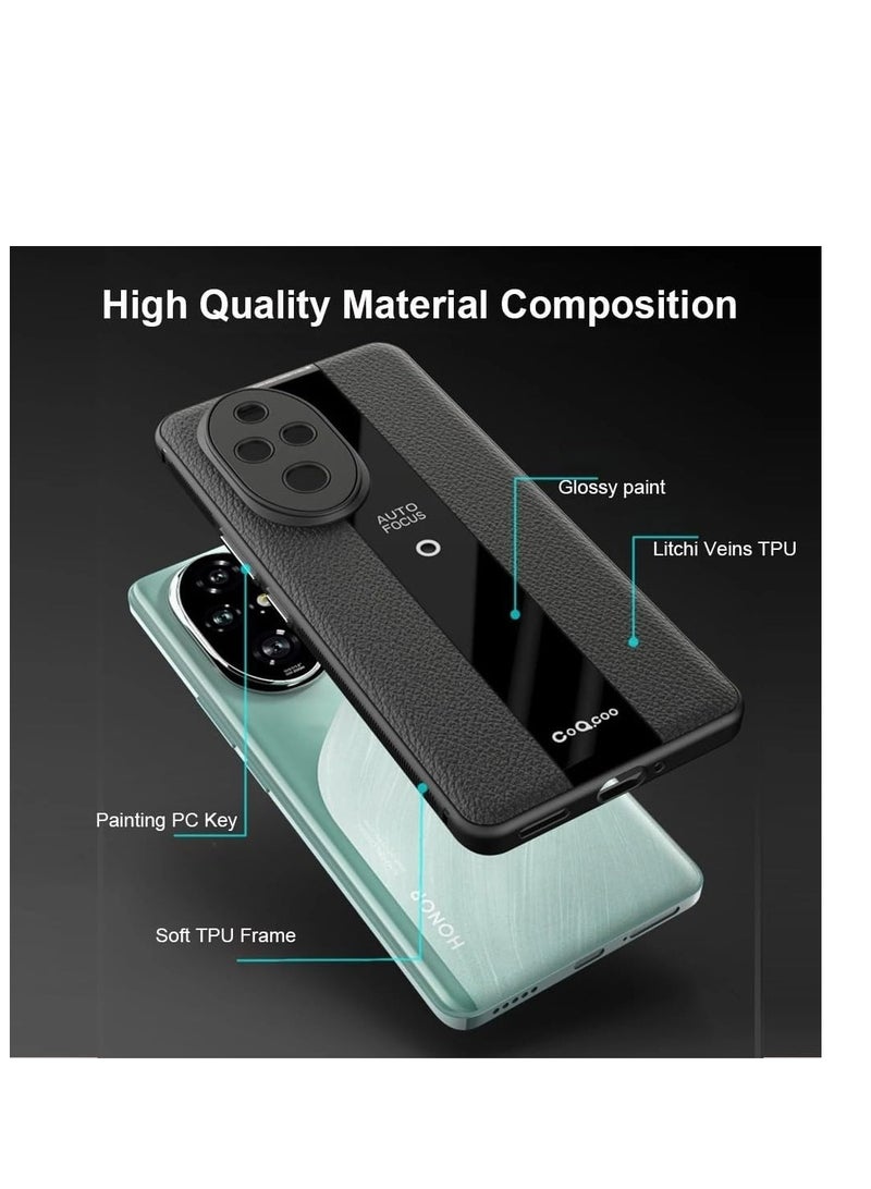 Compatible with Huawei Nova 13 Pro 5G Luxury case TPU Frame u0026 Electroplated Glass u0026 Leather Back Cover - Image 4