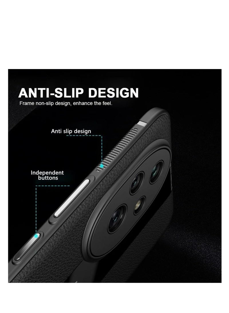 Compatible with Huawei Nova 13 Pro 5G Luxury case TPU Frame u0026 Electroplated Glass u0026 Leather Back Cover - Image 5