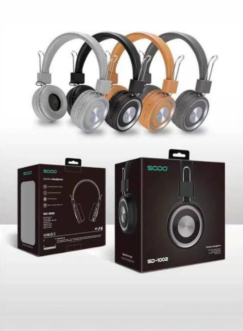 SODO SD-1002 Wireless Bluetooth Stereo Over-Ear Headset with Microphone - On-Ear Black - Image 3