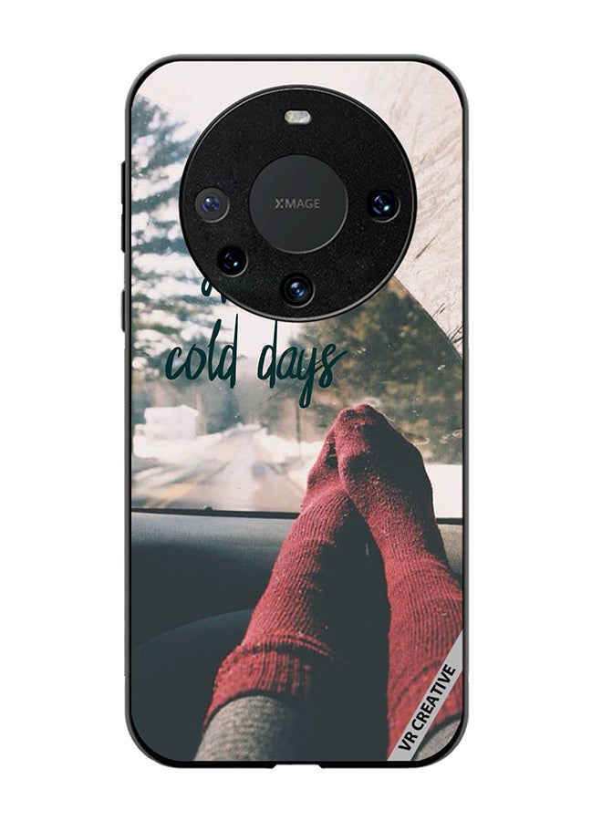 VR CREATIVE Protective Case Cover For Huawei Mate 60 Hello Cold Days Design Multicolour - Image 1