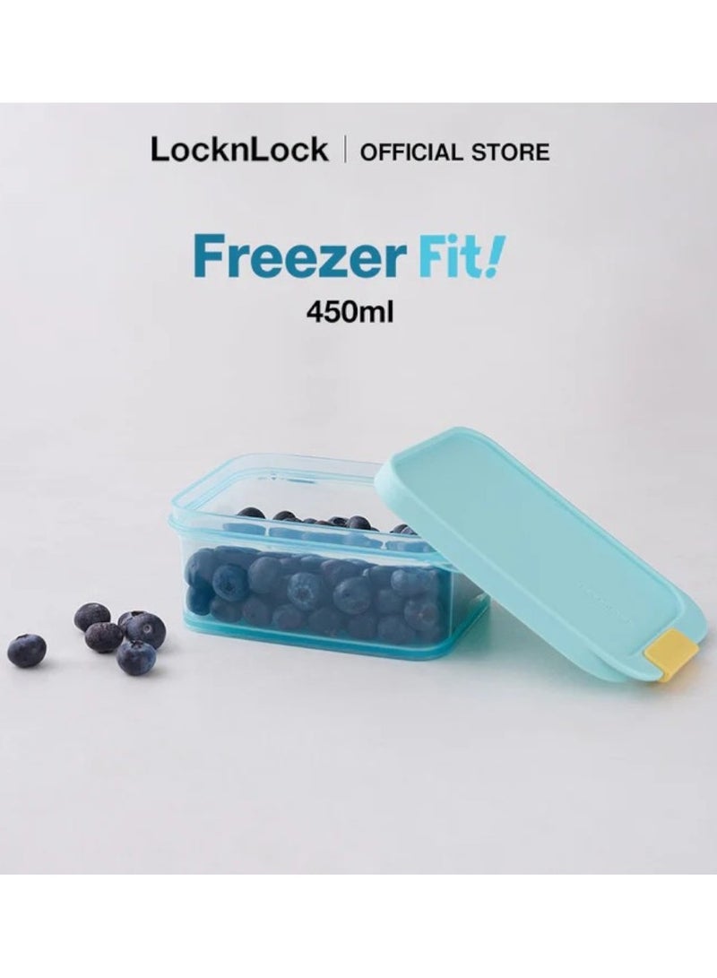 LocknLock حاوية لوكن لوك فريزر فيت مستطيلة 450 مل – خالية من BPA، آمنة للاستخدام في الميكروويف وغسالة الصحون - Image 2