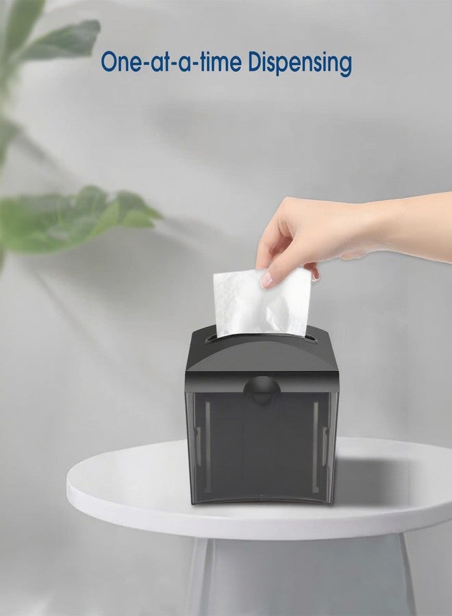 CHUANGDIAN Tabletop Napkin Dispenser, Commercial Paper Napkin Dispensers, Black, 8" x 6.1" x 6.5", CHUANGDIAN - Image 5