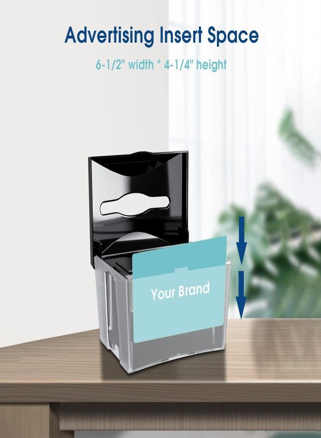 CHUANGDIAN Tabletop Napkin Dispenser, Commercial Paper Napkin Dispensers, Black, 8" x 6.1" x 6.5", CHUANGDIAN - Image 3