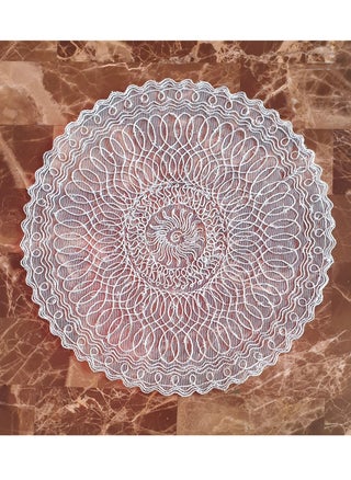 Table Runner Crochet Silver Round Shape 36×36cm - pzsku/Z6DA1E2CA04A7AE11A2A2Z/45/_/1688965738/2d3c08c3-29d1-49f6-a8ef-afb59a692119