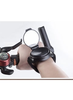 Depend Bike Wrist Safety Rearview Mirror Bicycle Rear View Vision Wrist Guards, Rotatable and Collapsible Bike Accessories  - Image 2