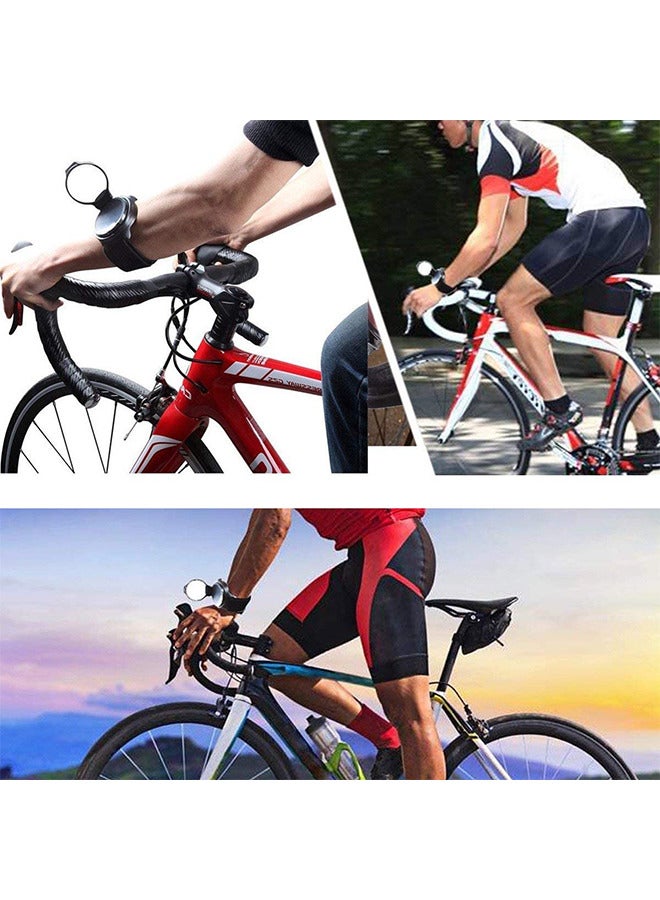 Depend Bike Wrist Safety Rearview Mirror Bicycle Rear View Vision Wrist Guards, Rotatable and Collapsible Bike Accessories - Image 5