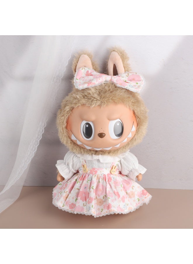 38cm Labubu Plush Doll Dress - Clothes Only, Doll Not Included