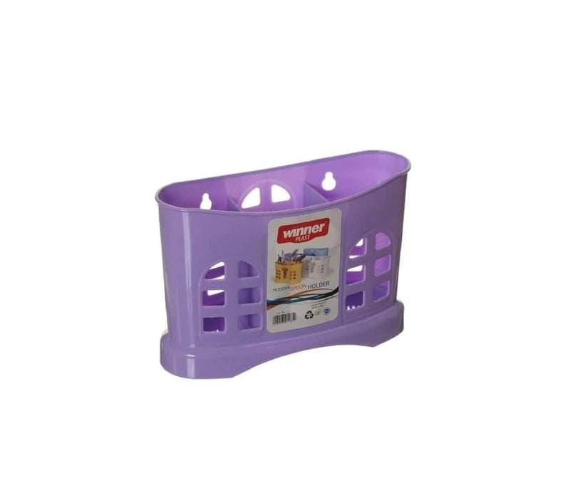 Max Plast Plastic Spoons Holder From Max Plast Assorted Colors - 19 * 10 cm