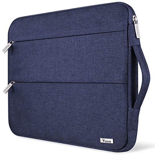Voova 13 13.6 Inch Laptop Sleeve Case Compatible with MacBook Air 13 M1/M2/M3/M4 2020-2025, MacBook Pro 13/14, IPad Air/Pro 13, Waterproof Slim Computer Bag Cover with Handle, Blue - Image 1
