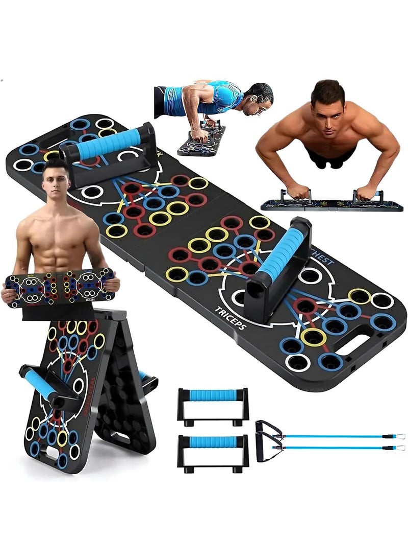 XiuWoo 6 in 1 Foldable Pilates Reformer Machine, Workout Abdominal Board, Plank Trainer, Fitness Push Up Board, Full Body Workout Equipment, Home Gym System, Strengthen Arms Machine  - Image 1